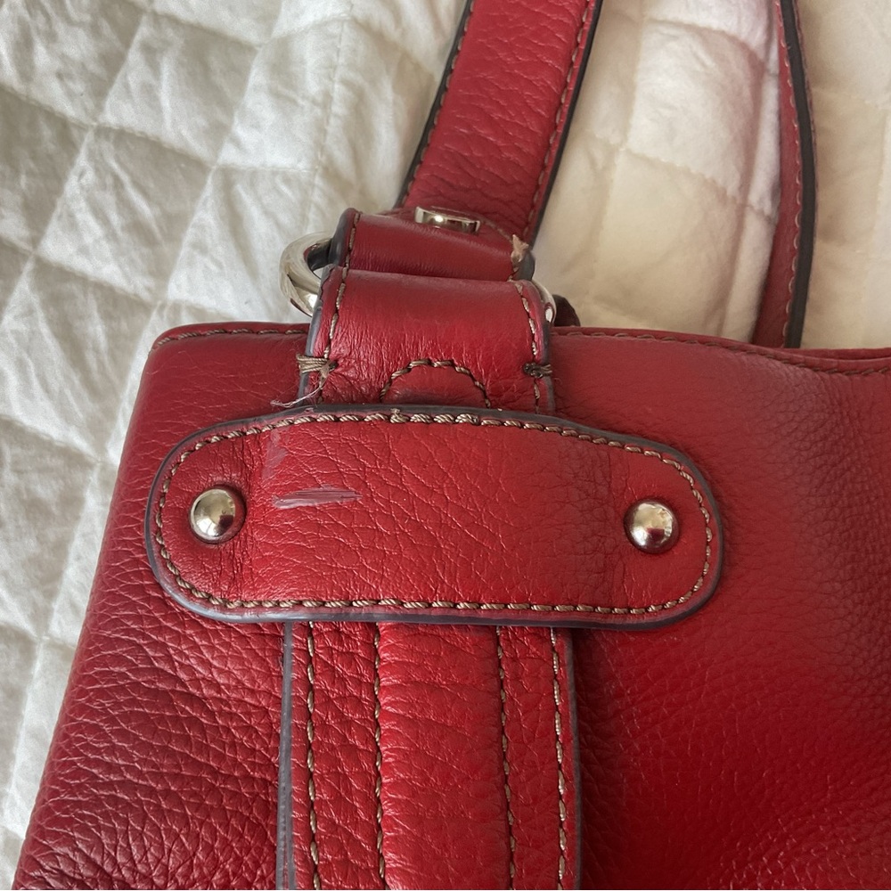 Tignanello red leather purse - Picture 11 of 12